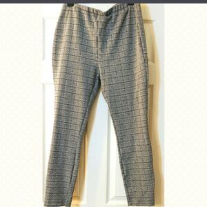 Women's Checkered Pants in Grey & Black Size L EUC by JustFab